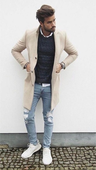 Welche Mäntel mit weißer Sportschuhe zu tragen – 147 Herren Outfits
