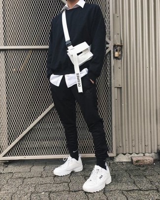 Weiße Segeltuch Bauchtasche kombinieren – 9 Herren Outfits