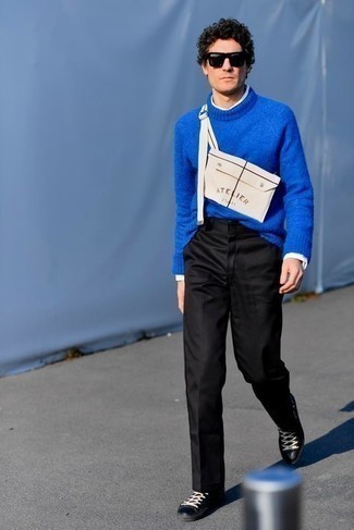 Weiße Segeltuch Bauchtasche kombinieren – 9 Herren Outfits