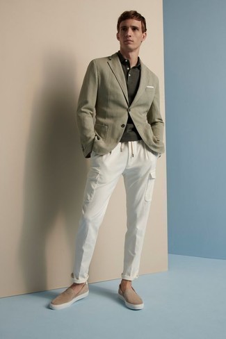 Welche Schuhe mit weißer Cargohose zu tragen – 83 Herren Outfits