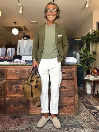 Welche Schuhe mit weißer Cargohose zu tragen – 83 Herren Outfits