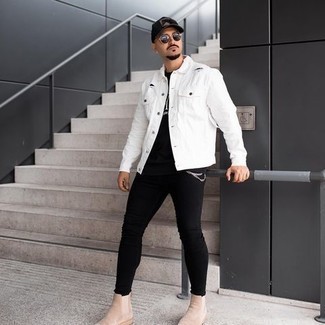 Welche Chelsea Boots mit weißer Jeansjacke zu tragen – 13 Herren Outfits