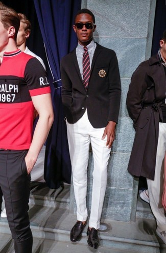 Wie weißes Businesshemd mit weißer Anzughose zu kombinieren – 218 Herren Outfits