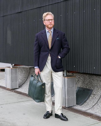 Wie weißes Businesshemd mit weißer Anzughose zu kombinieren – 218 Herren Outfits