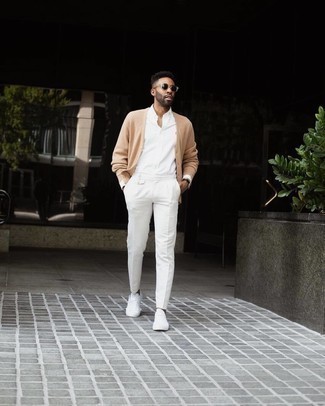 Wie weißes Businesshemd mit weißer Anzughose zu kombinieren – 18 Smart-Casual Herren Outfits