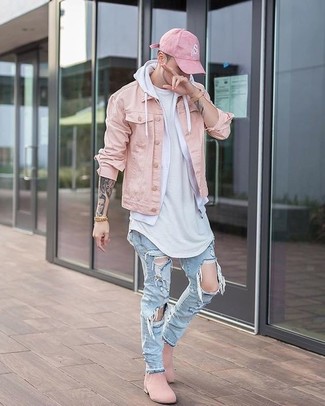 Weißen Pullover mit einem Kapuze kombinieren – 426 Herren Outfits