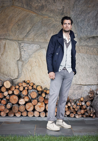 Weißes horizontal gestreiftes Polohemd kombinieren – 49 Herren Outfits