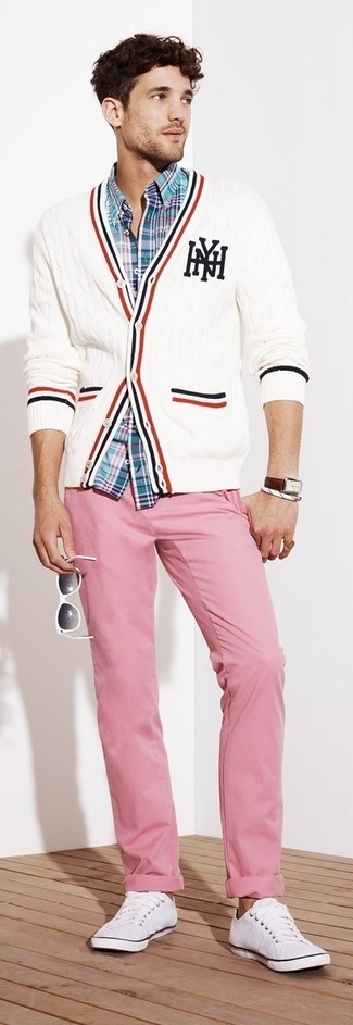 30 Jährige: Weißen Strick Pullover kombinieren – 41 Casual Herren Outfits