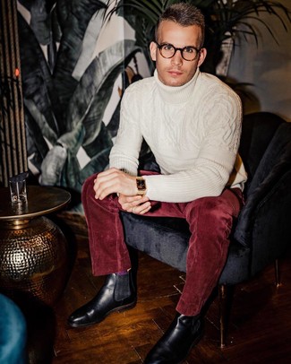 Weißen Strick Pullover kombinieren – 23 Elegante Herren Outfits
