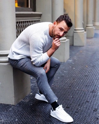 30 Jährige: Weißen Strick Pullover kombinieren – 152 Herren Outfits