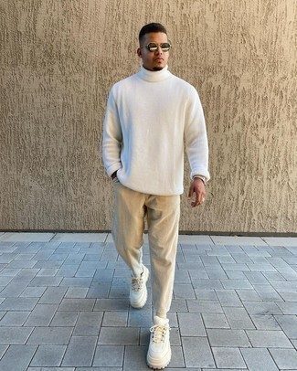 30 Jährige: Weißen Strick Pullover kombinieren – 41 Casual Herren Outfits