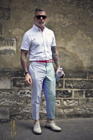 Weiße Leder Brogues kombinieren – 24 Herren Outfits