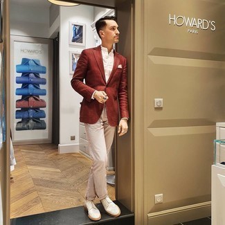 Weiße Leder Brogues kombinieren – 24 Herren Outfits