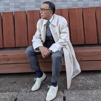 Weiße Leder Brogues kombinieren – 24 Herren Outfits