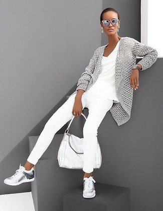 Weiße Lederhandtasche kombinieren – 24 Damen Outfits