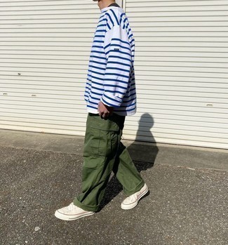 Welche niedrige Sneakers mit weißen Langarmshirt zu tragen – 280 Herren Outfits
