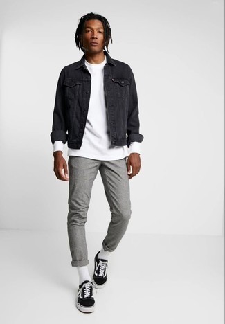 Welche niedrige Sneakers mit weißen Langarmshirt zu tragen – 280 Herren Outfits
