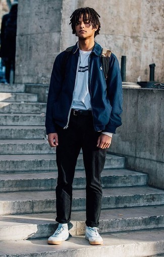 Welche niedrige Sneakers mit weißen Langarmshirt zu tragen – 94 Frühling Herren Outfits
