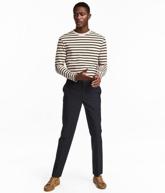 Welche niedrige Sneakers mit weißen Langarmshirt zu tragen – 280 Herren Outfits