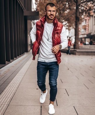Welche niedrige Sneakers mit weißen Langarmshirt zu tragen – 280 Herren Outfits