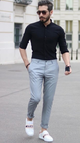 Welche Businesshemden mit weißer niedriger Sneakers zu tragen – 131 Elegante Herren Outfits