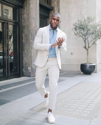 Welche Businesshemden mit weißer niedriger Sneakers zu tragen – 131 Elegante Herren Outfits