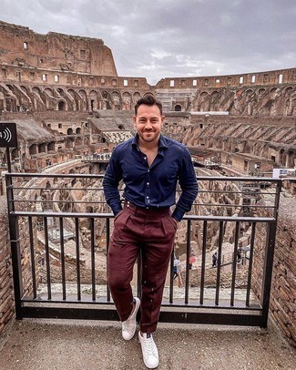 Welche Businesshemden mit weißer niedriger Sneakers zu tragen – 131 Elegante Herren Outfits