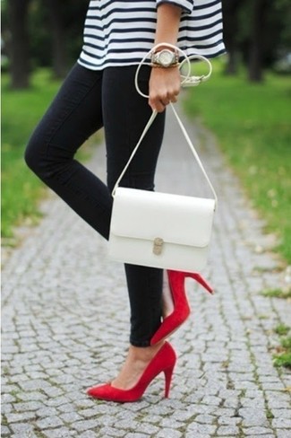 Welche Pumps mit weißen Oversize Pullovers zu tragen – 15 Damen Outfits