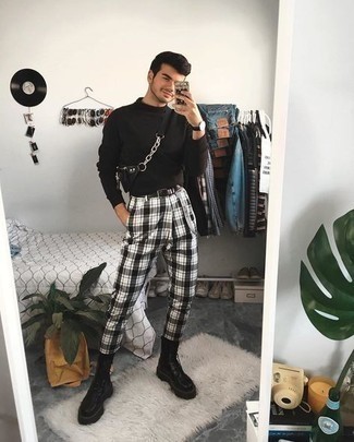 Weiße Chinohose mit Schottenmuster kombinieren – 10 Herren Outfits