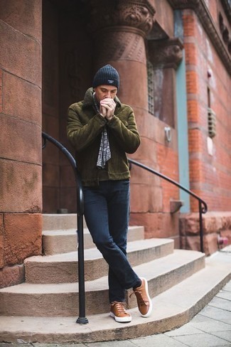Weißen Schal kombinieren – 10 Winter Herren Outfits