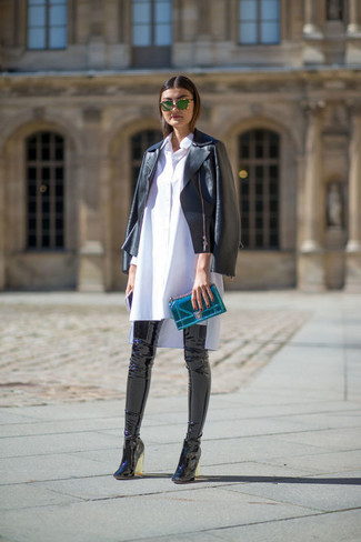 Weißes Shirtkleid kombinieren – 63 Smart-Casual Damen Outfits