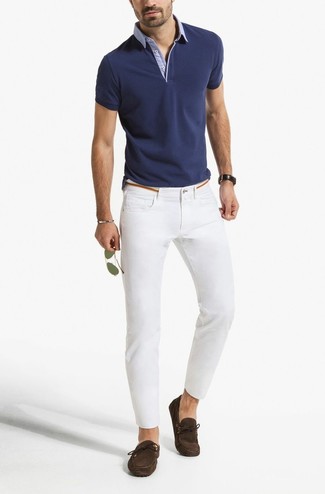 Weiße enge Jeans kombinieren – 229 Herren Outfits