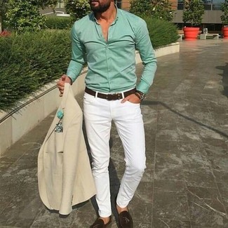 Weiße enge Jeans kombinieren – 229 Herren Outfits