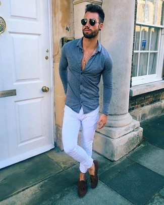 Weiße enge Jeans kombinieren – 229 Herren Outfits