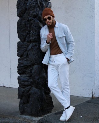 Weiße Jogginghose kombinieren – 46 Frühling Herren Outfits