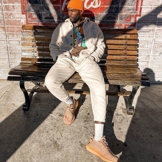 Weiße Jogginghose kombinieren – 25 Casual Frühling Herren Outfits