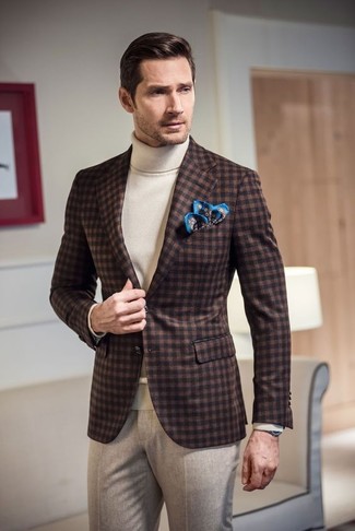 Welche Anzughosen mit weißen Rollkragenpullovers zu tragen – 197 Herren Outfits
