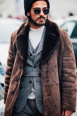 Welche Anzughosen mit weißen Rollkragenpullovers zu tragen – 83 Herren Outfits kalt Wetter