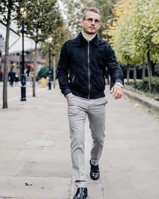 Welche Anzughosen mit weißen Rollkragenpullovers zu tragen – 197 Herren Outfits
