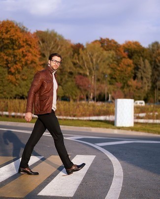 Welche Anzughosen mit weißen Rollkragenpullovers zu tragen – 197 Herren Outfits