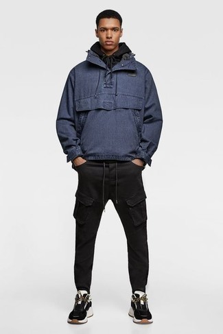 dunkelblaue Windjacke von FQ1924