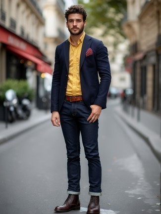 Welche Jeans mit gelben Businesshemdes zu tragen – 13 Herren Outfits