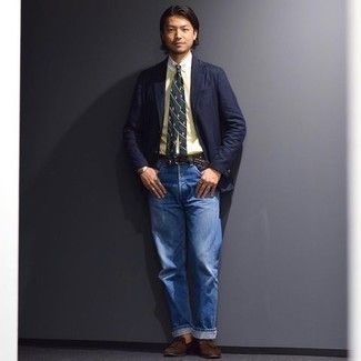 Welche Jeans mit gelben Businesshemdes zu tragen – 13 Herren Outfits