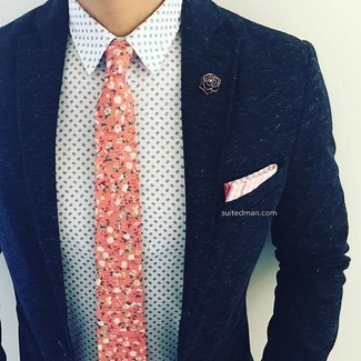 Gelbe Krawatte mit Blumenmuster kombinieren – 7 Herren Outfits