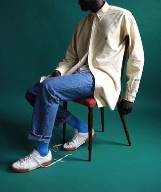 Gelbes Langarmhemd kombinieren – 247 Herren Outfits
