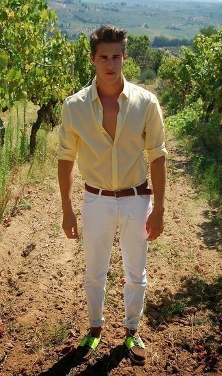 Gelbes Langarmhemd kombinieren – 247 Herren Outfits