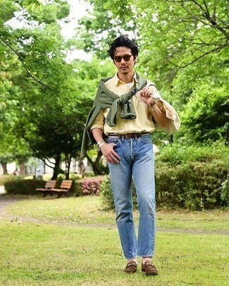 Gelbes Langarmhemd kombinieren – 247 Herren Outfits