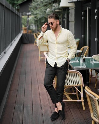 Gelbes Langarmhemd kombinieren – 247 Herren Outfits