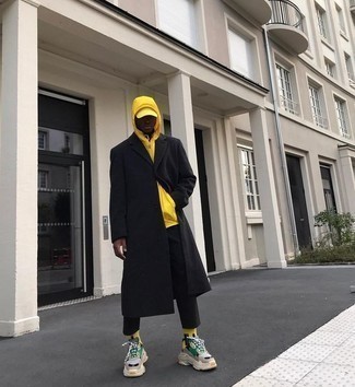 Gelbe bedruckte Socken kombinieren – 26 Herren Outfits