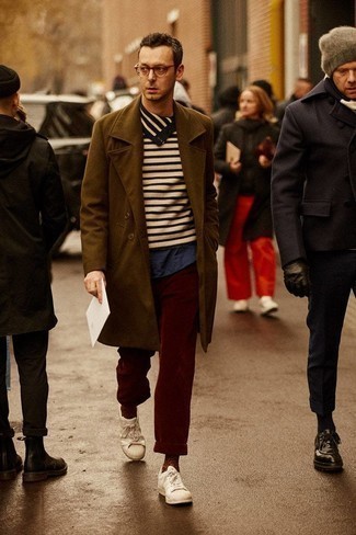 Gelbe bedruckte Socken kombinieren – 26 Herren Outfits